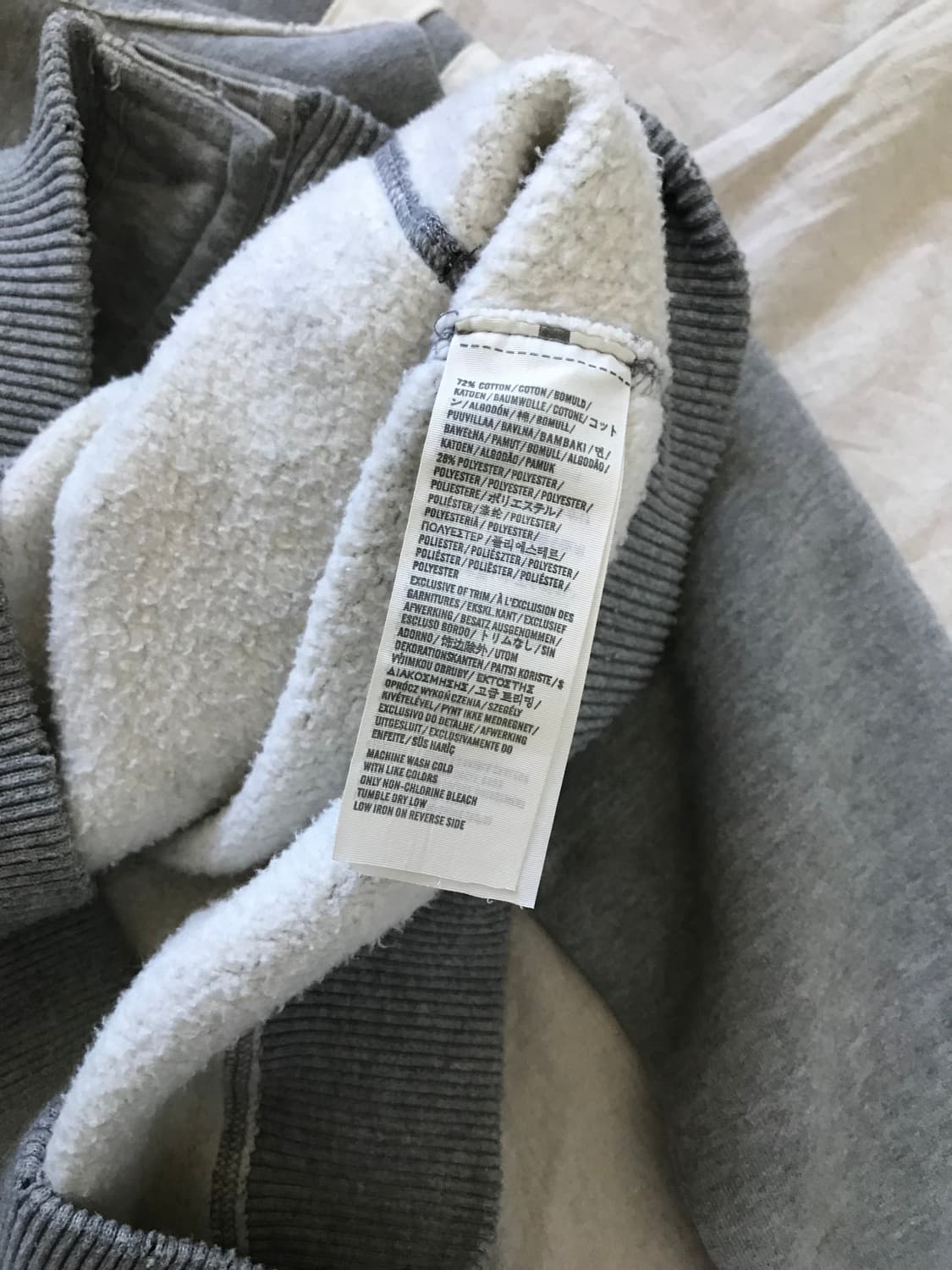 아베크롬비 자수로고 버튼 헤비써멀 후드집업 상품이미지8