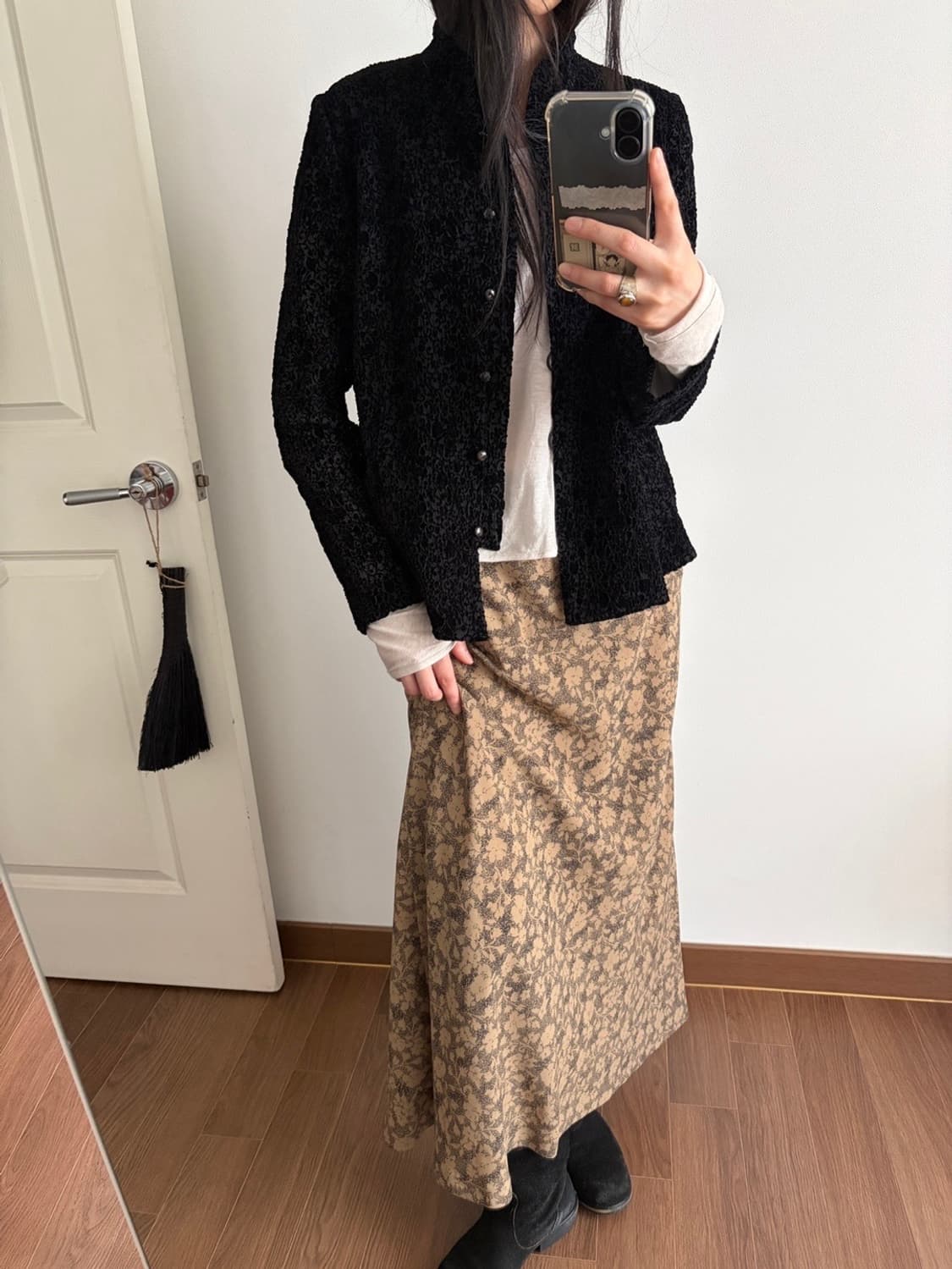 velour wrinkle blouse 상품이미지5