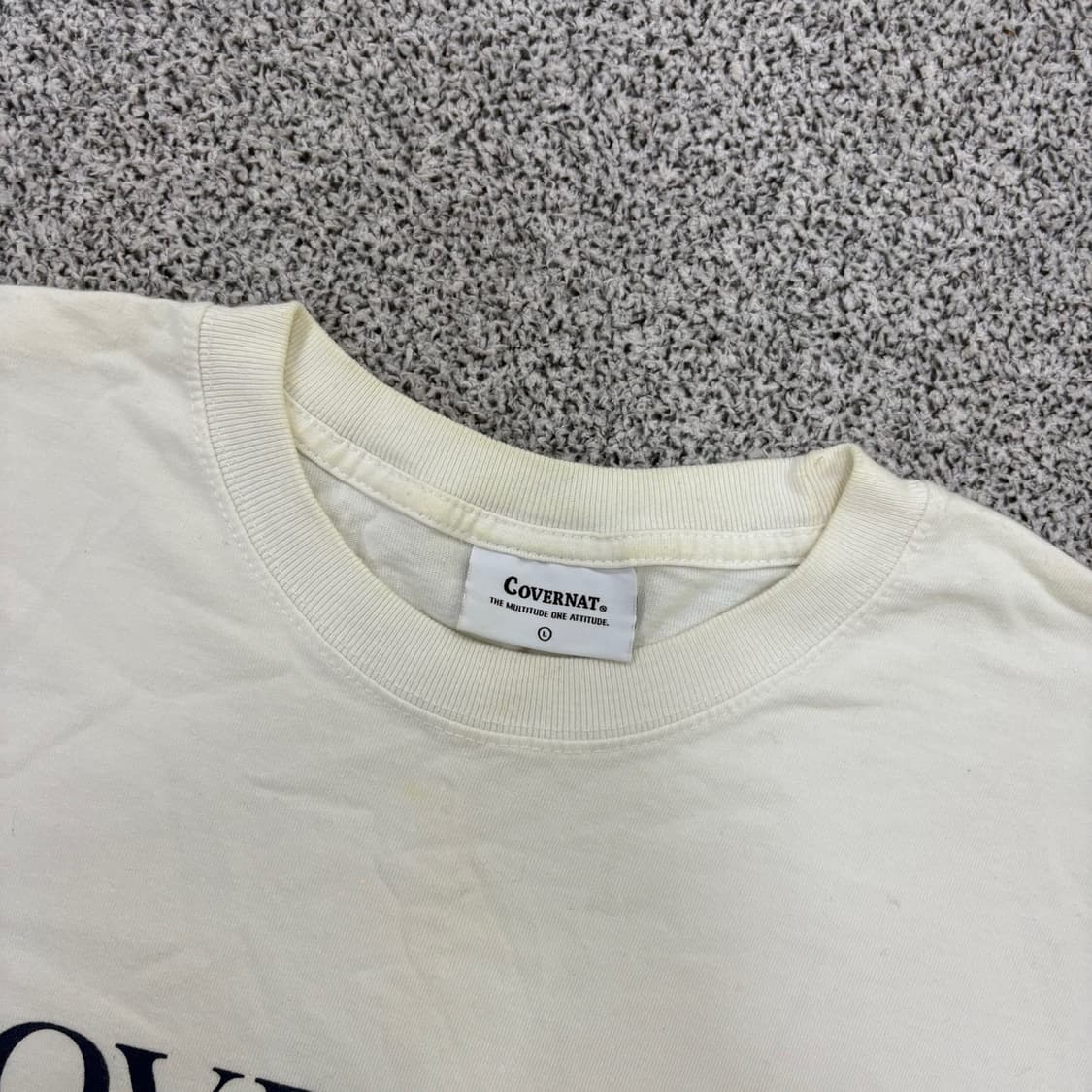 L 커버낫 레터링 반팔 티셔츠 0414J 상품이미지2