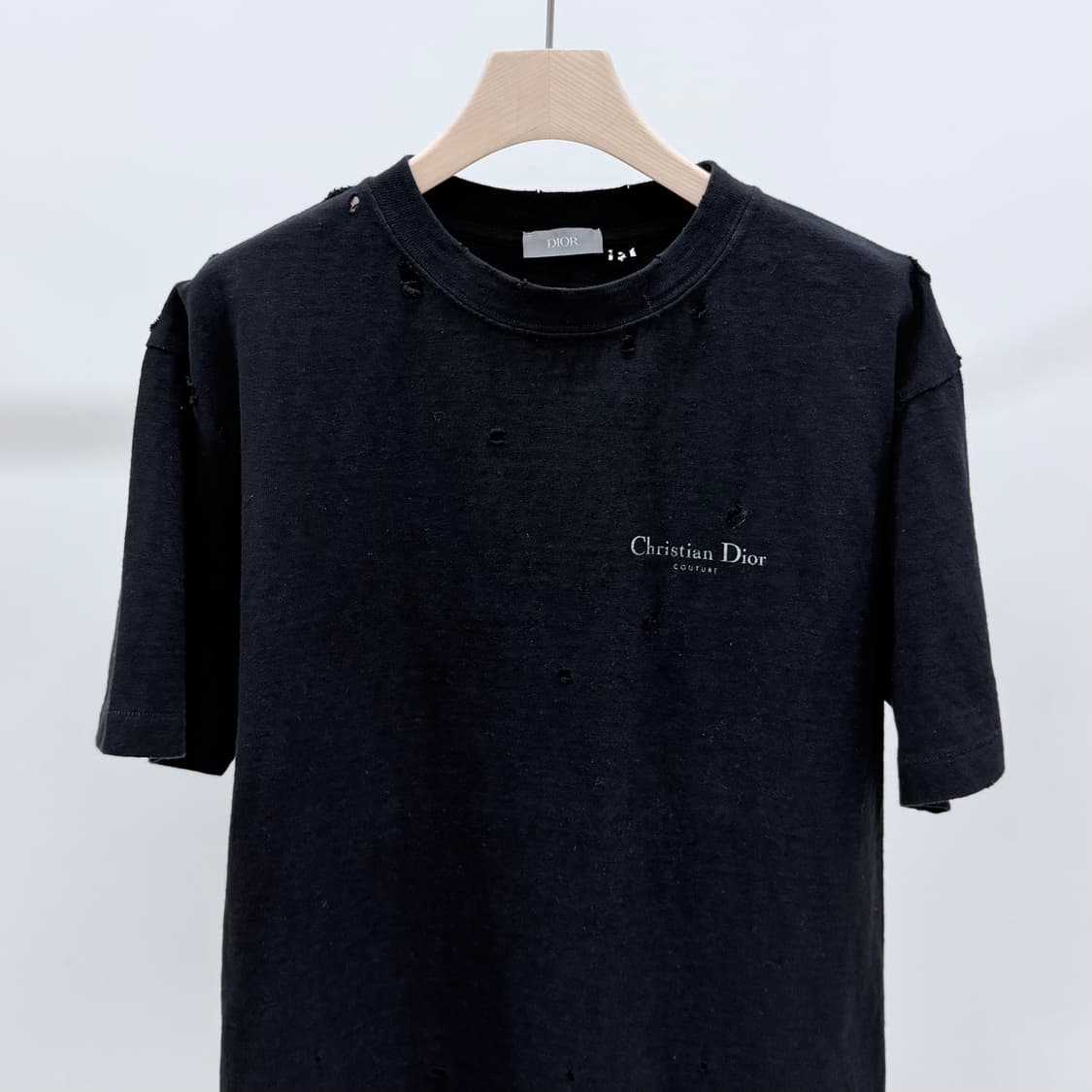 [S+급/S] 디올 꾸뛰르 빈티지 반팔 티셔츠 블랙 상품이미지3