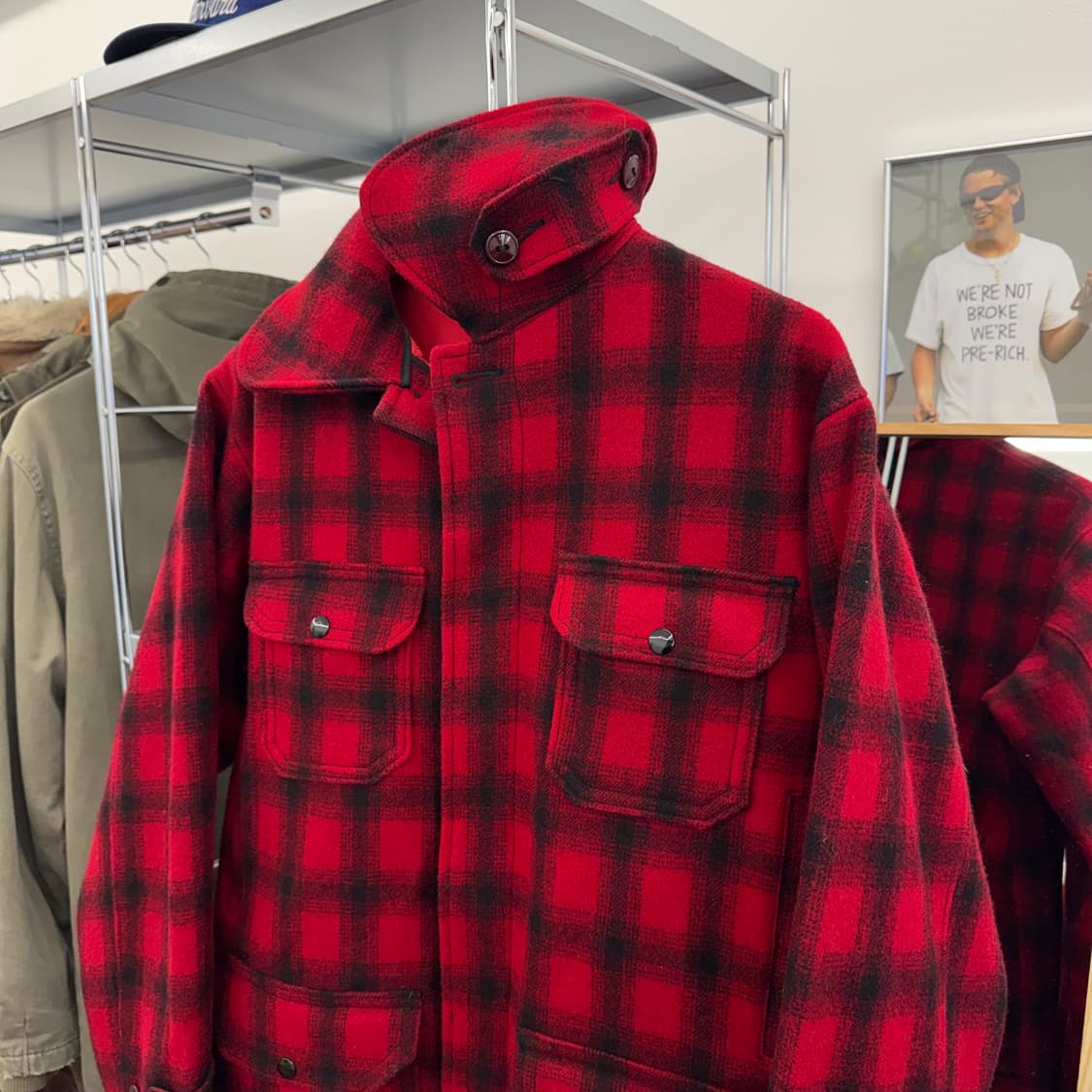 60s 울리치 Woolrich 매키노 울 헌팅 자켓 (XL)   상품이미지4