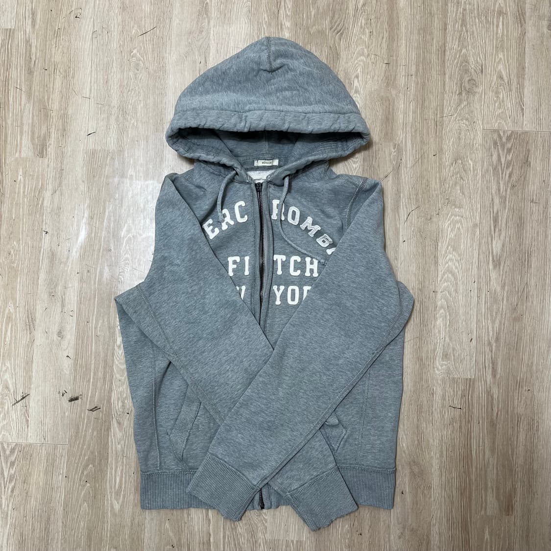 아베크롬비 클래식 그레이 후드 집업 XL(105) 상품이미지1