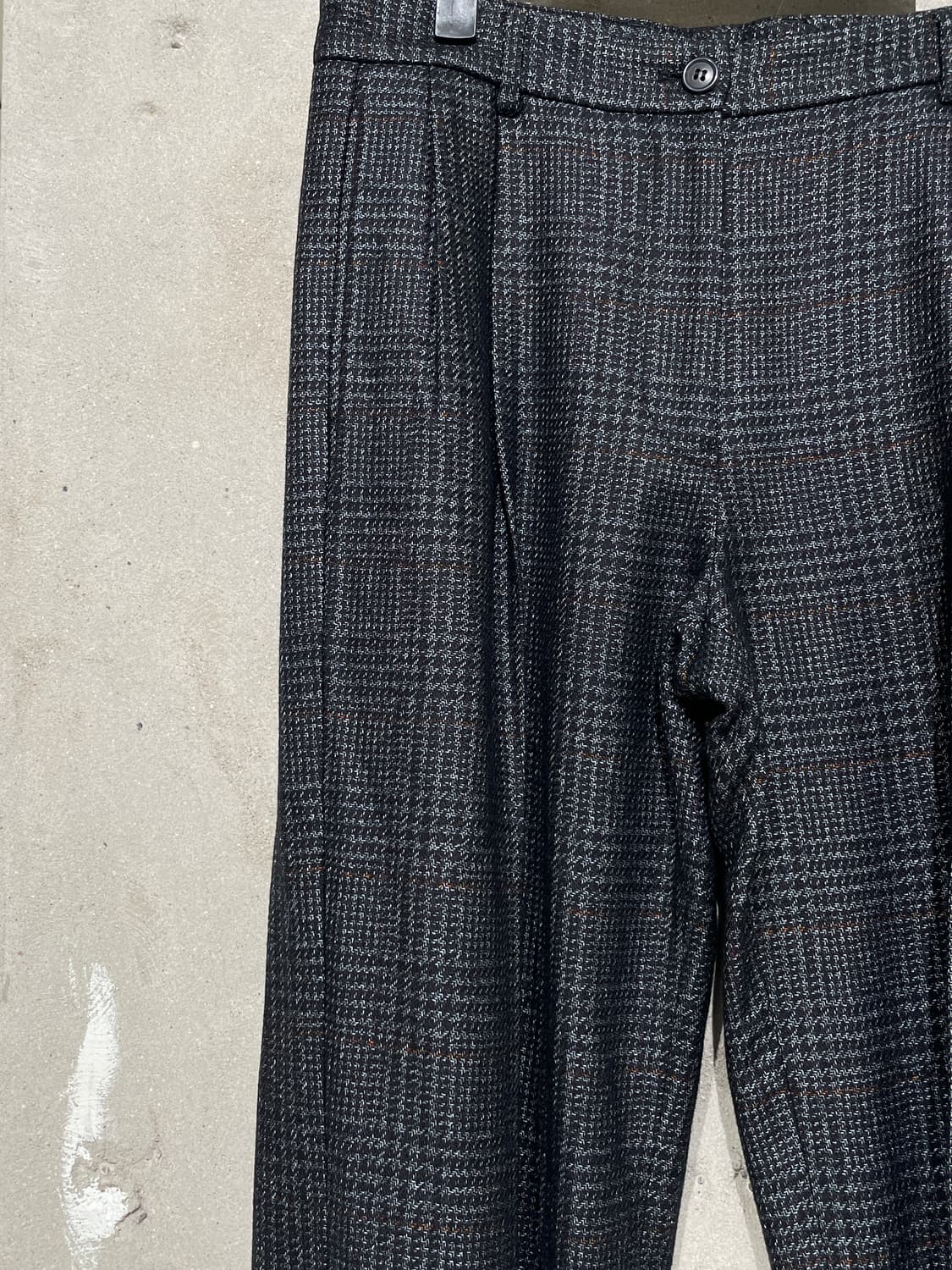 마우로 그리포니 차콜 투 턱 체크 울 트라우저 상품이미지2