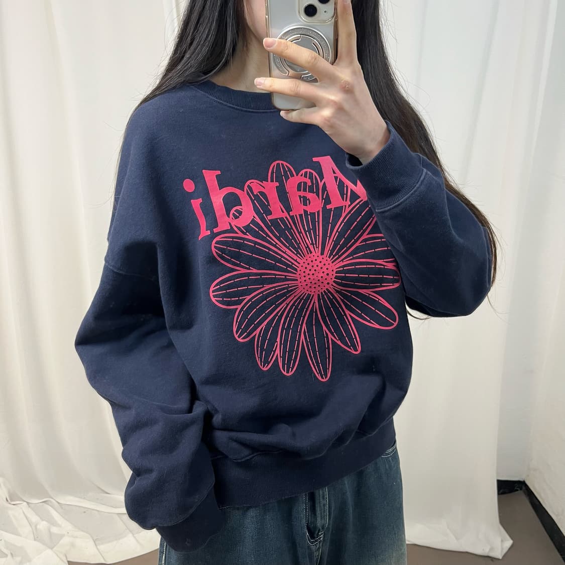 Mardi Mercredi Navy Sweatshirt 상품이미지3