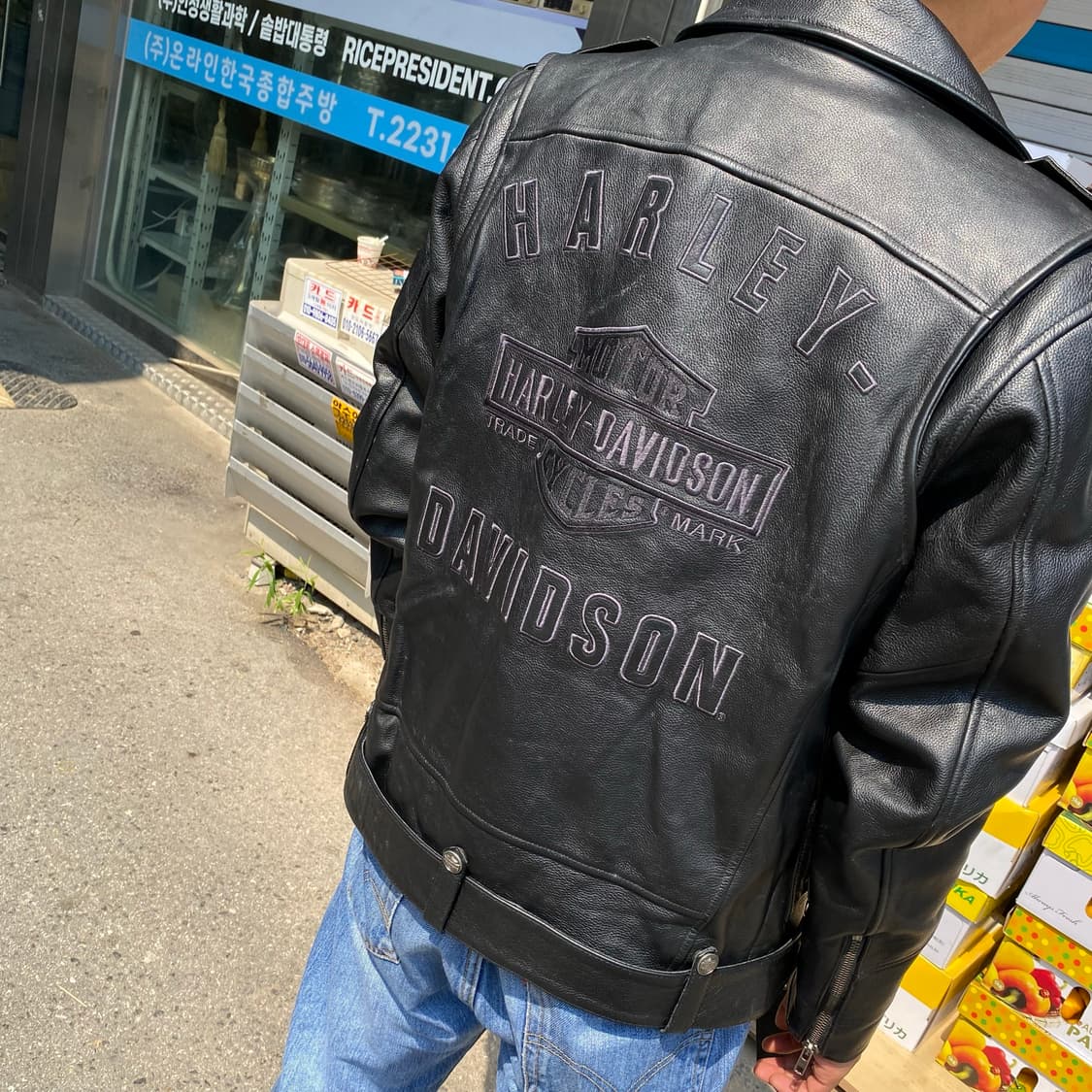 🌊harley davidson cow leather rider jack 상품이미지3
