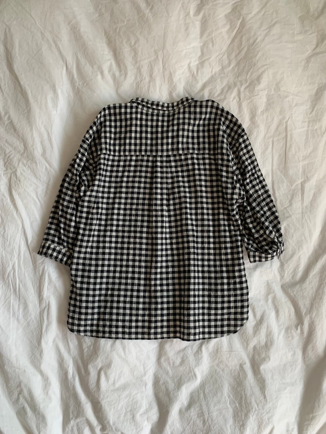 깅엄 체크 셔츠 상품이미지4