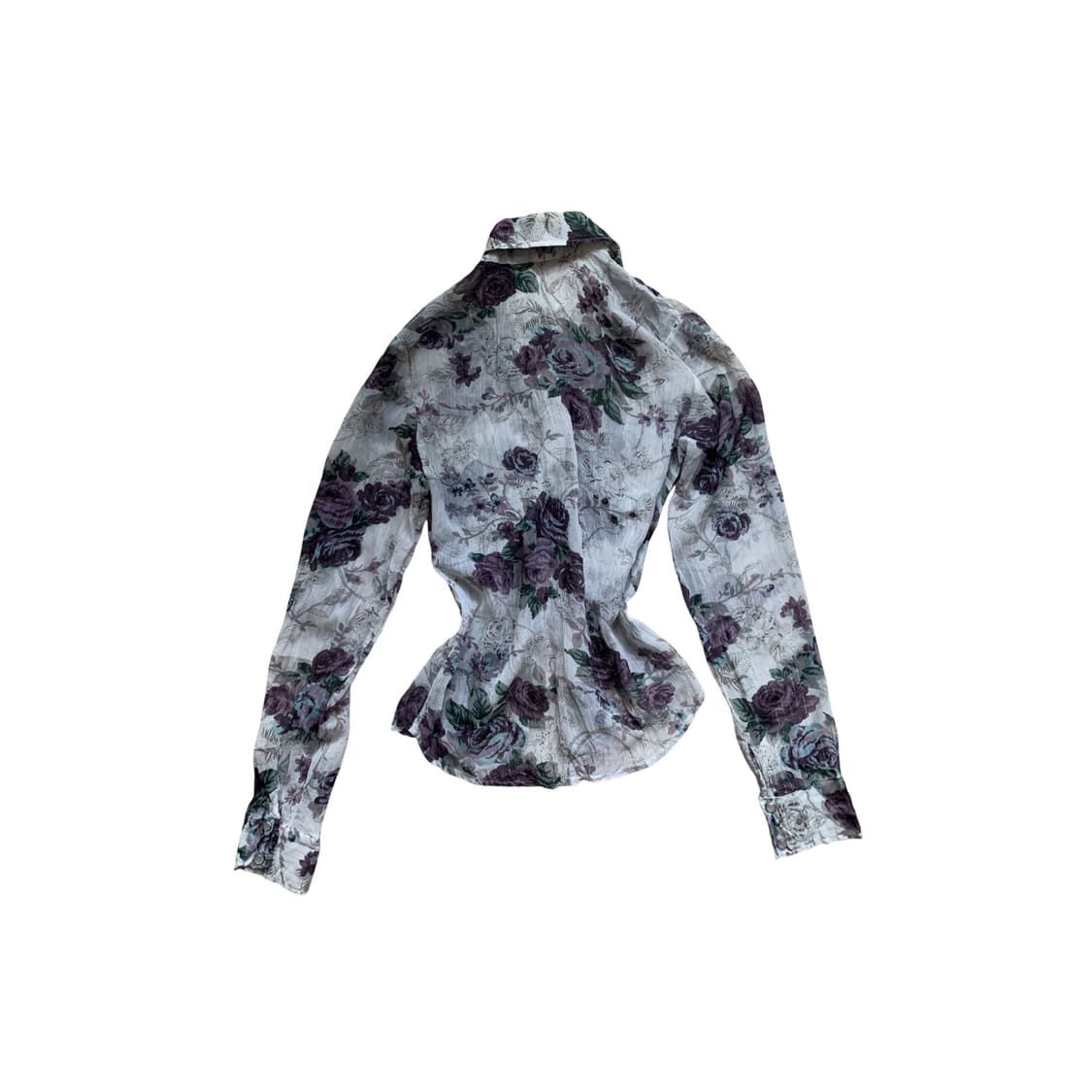 Oriental Flower Pattern Shirt 상품이미지2