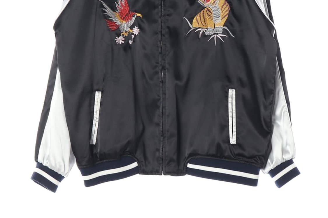 빈티지 리버시블 타이거 이글 자수 빈티지 스카잔 상품이미지6