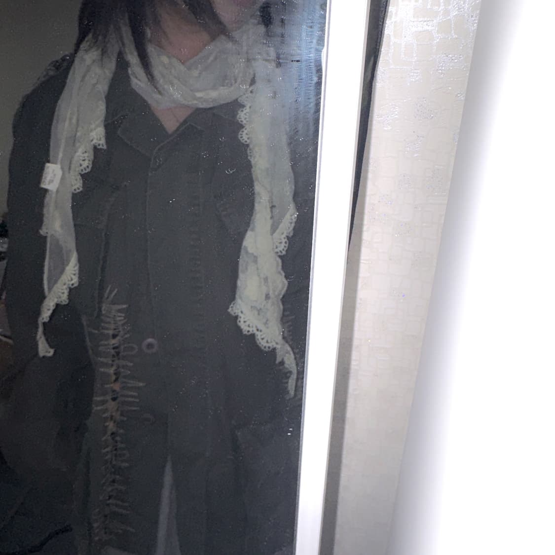 VINTAGE 펑크 호피 카키 야상 셔츠 고스  상품이미지2