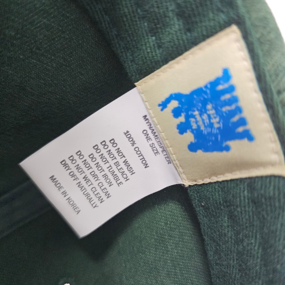MY NAME IS PETER 5-PANEL CAP - GREEN 상품이미지4