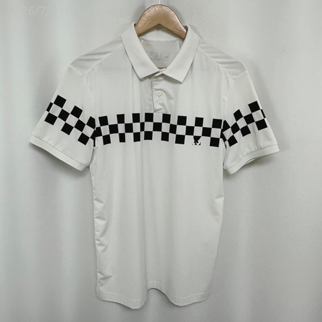 왁 남자 골프 스판 카라 반팔티 1 화이트 (실측100) 상품이미지1