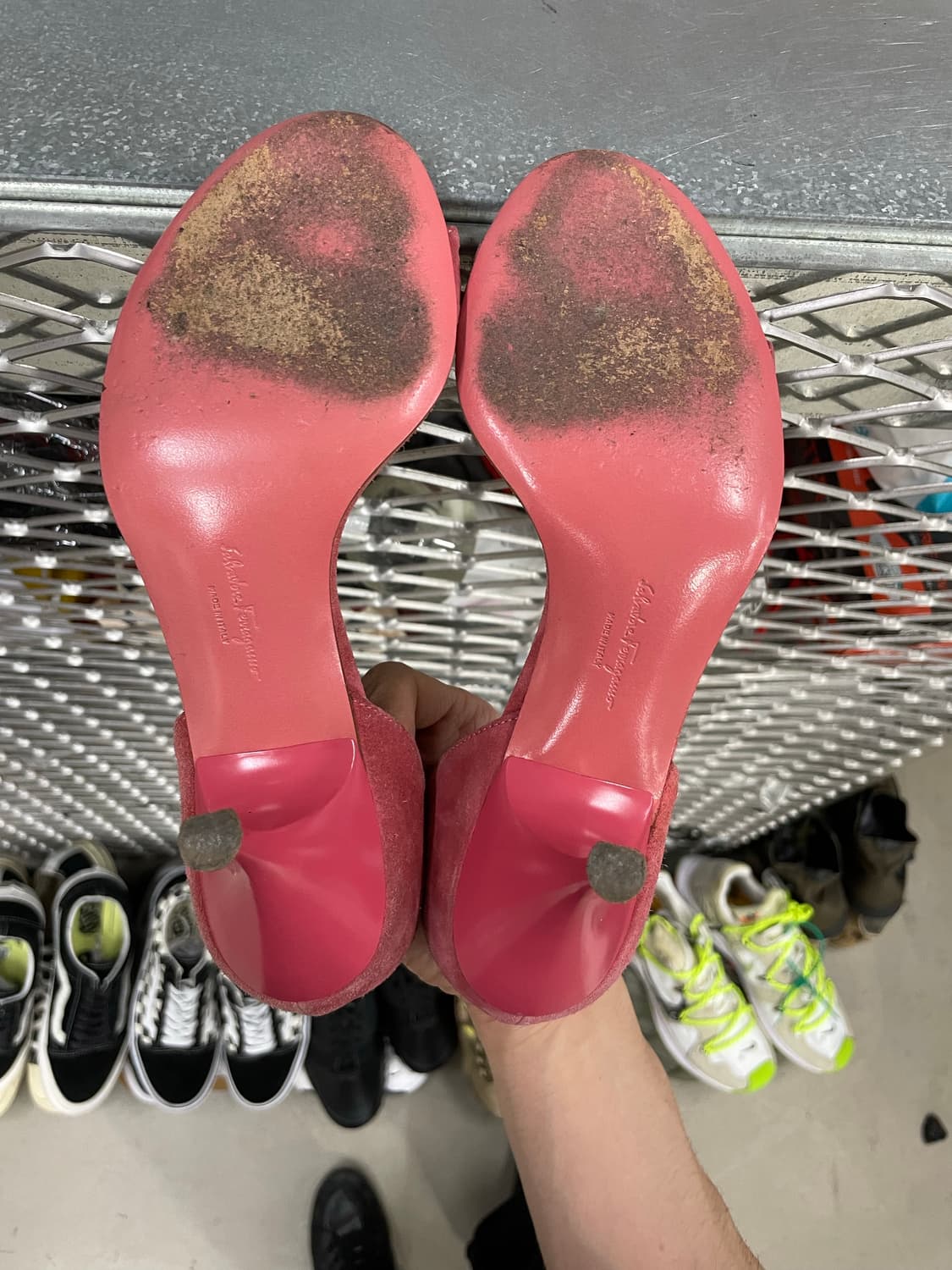 페레가모 새틴 러플 샌들 6.5 상품이미지5