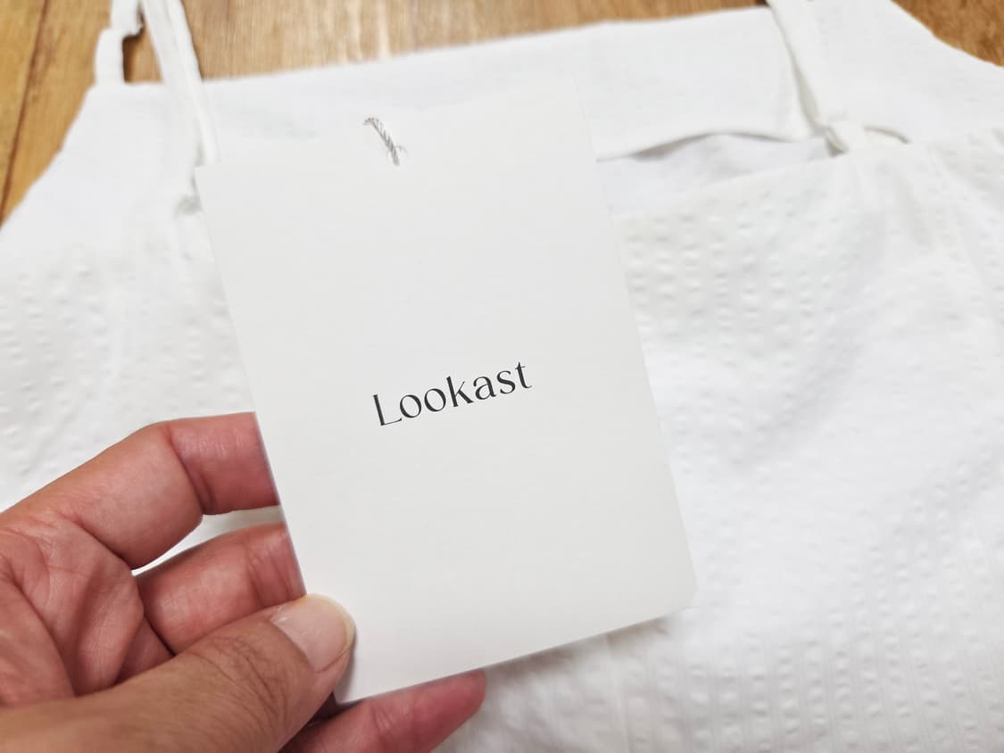 룩캐스트(LOOKCAST) 제인 시어서커 스트라이프 원피스 66 새상품 상품이미지9