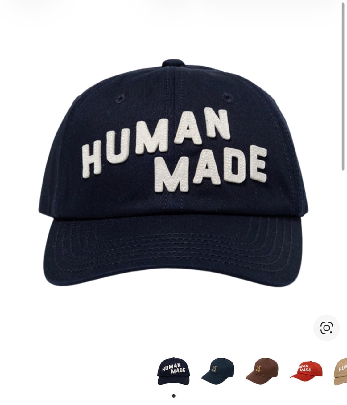 휴먼메이드 6 패널 트윌 캡 네이비 상품이미지1