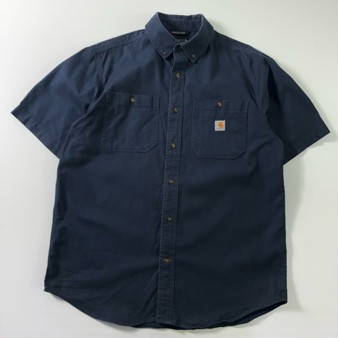Carhartt  칼하트 러기드플렉스 포켓 코튼 네이비 셔츠 상품이미지1