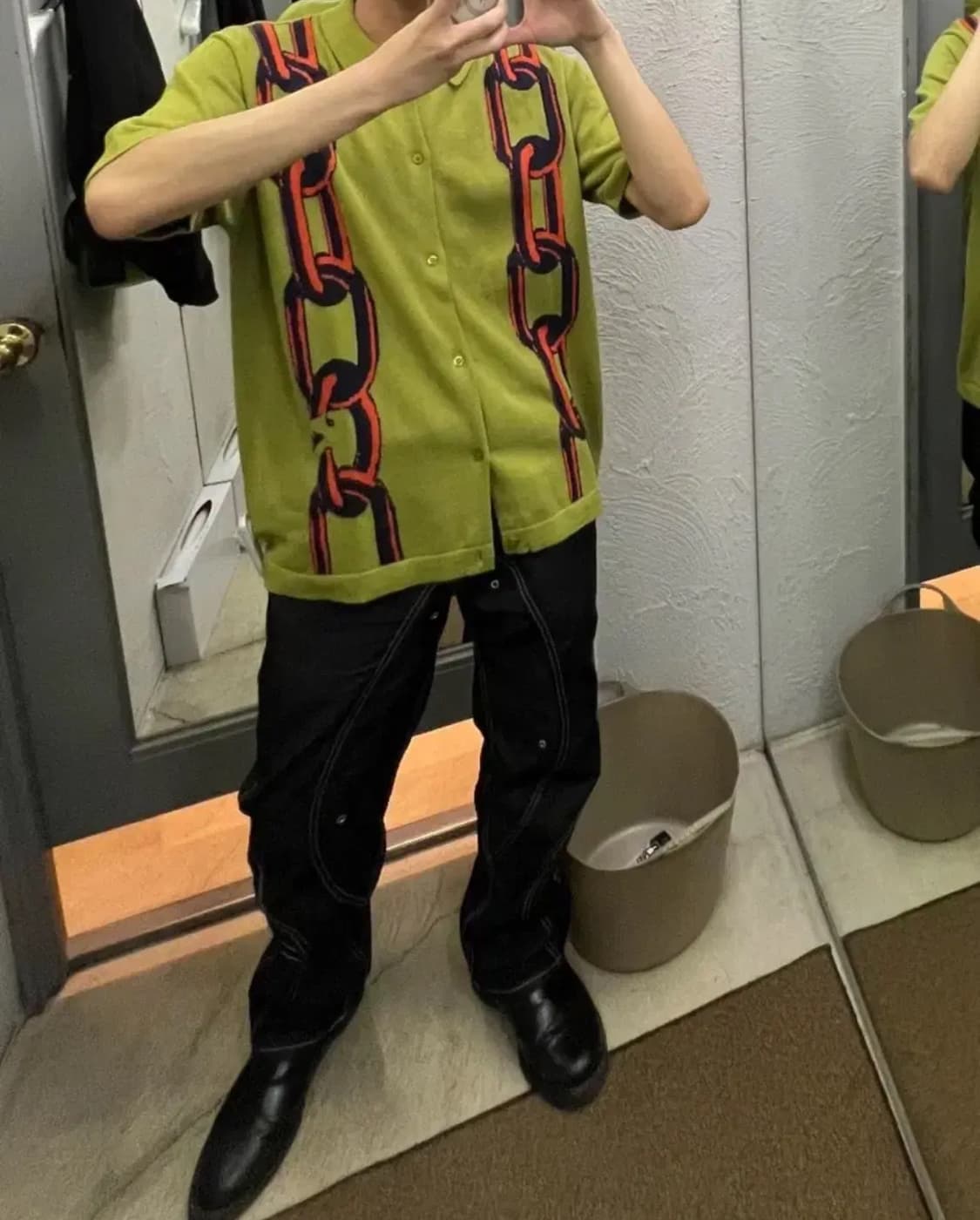 Huf 체인 반팔 니트 상품이미지3