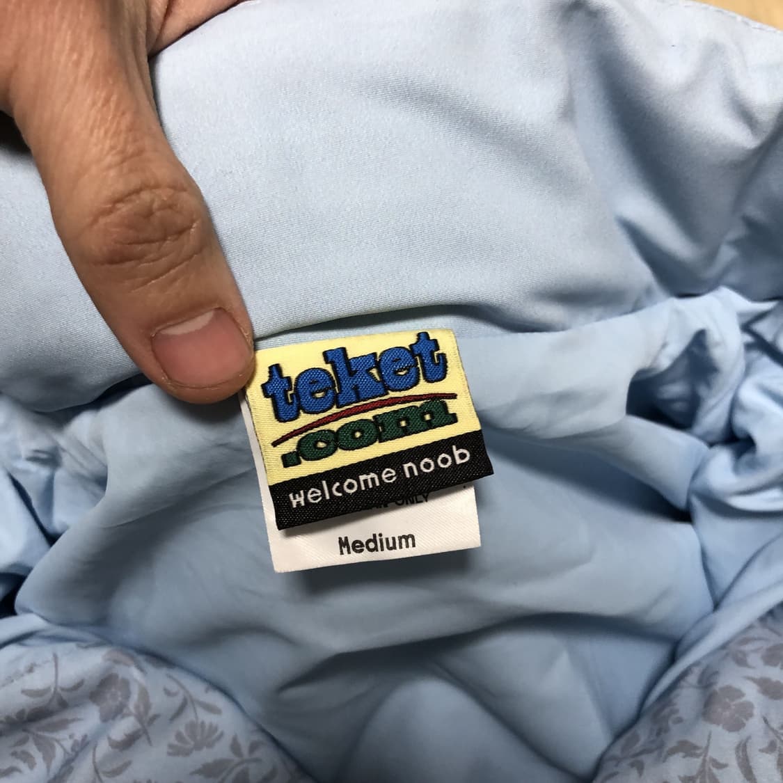 (M) 테켓 Teket Quaint 윈드 자켓 라이트 블루 테켓 자켓 상품이미지3