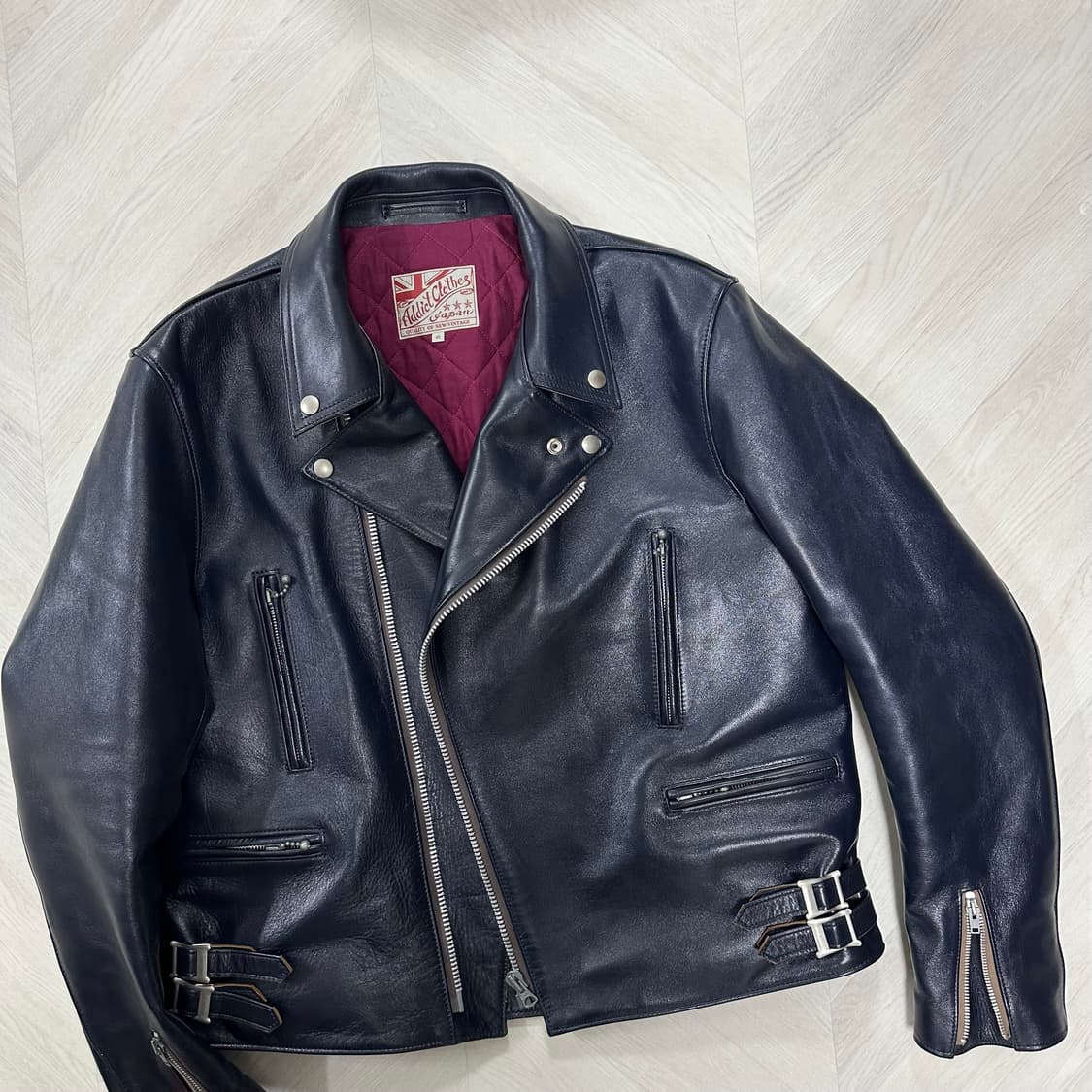 어딕트 클로즈 ad02 46  다크블루 호스하이드 상품이미지1