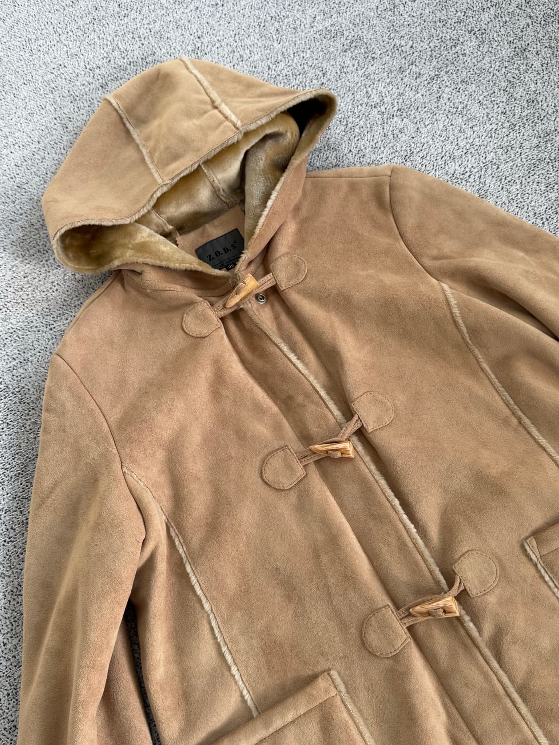 히피무드 베이지 무스탕 상품이미지6