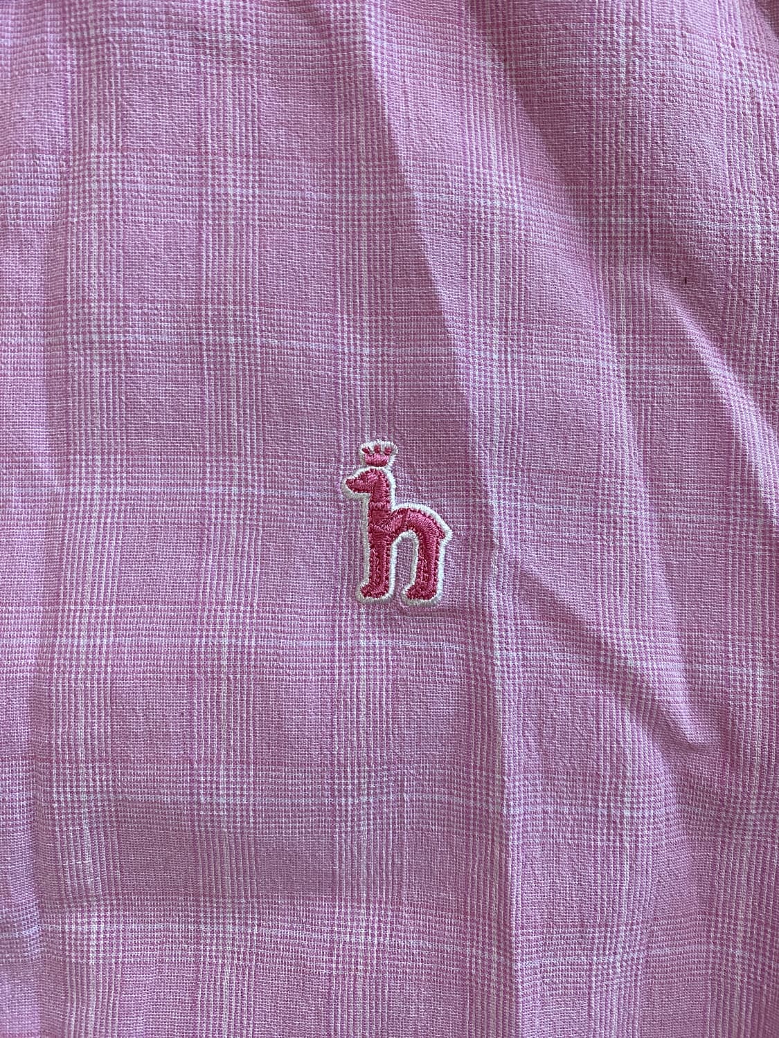 헤지스 린넨 체크 반팔 셔츠 100 상품이미지3