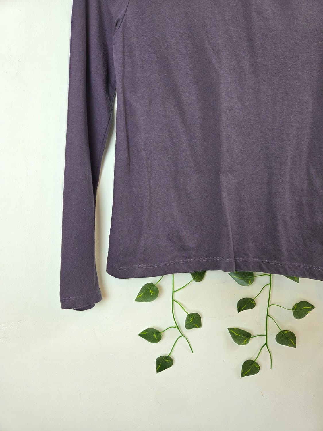 뮤트 보라 목폴라 슬리브 상품이미지3