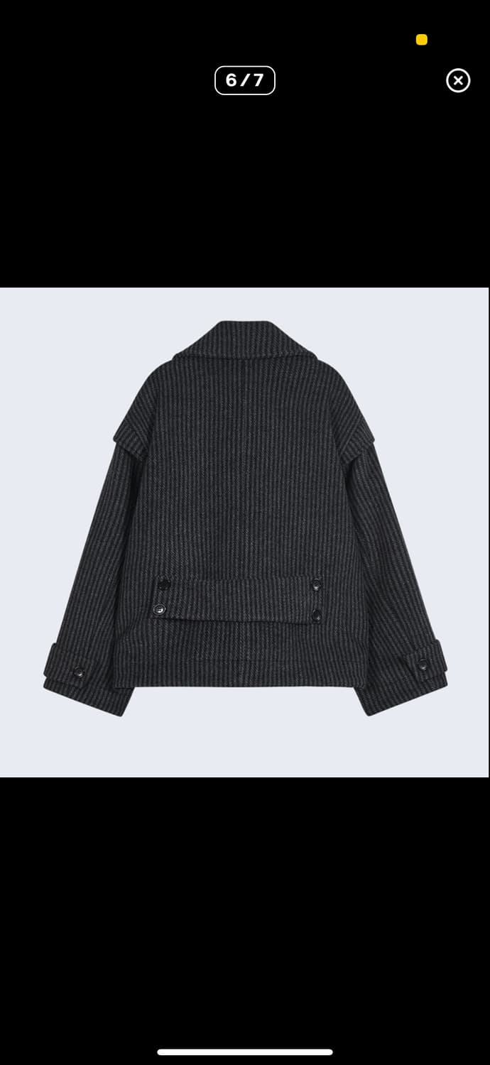 타입서비스 레이어드 하프코트 차콜 상품이미지6