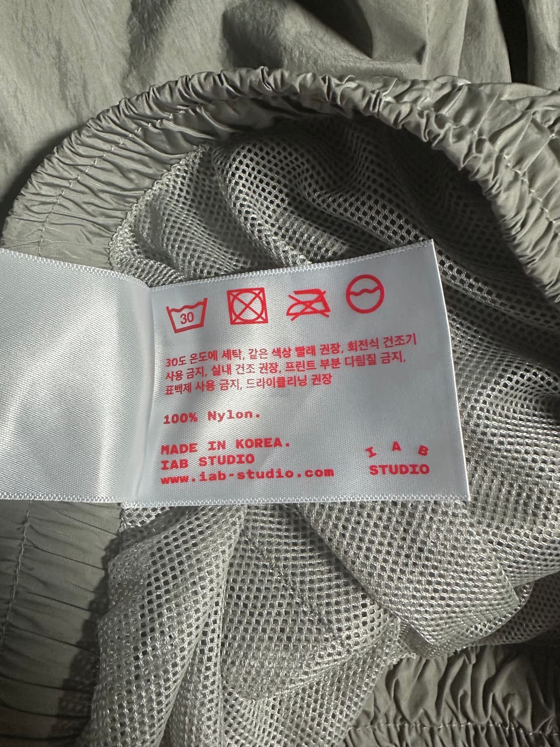 아이앱 23fw 우븐 쇼츠 그레이 xl 상품이미지4