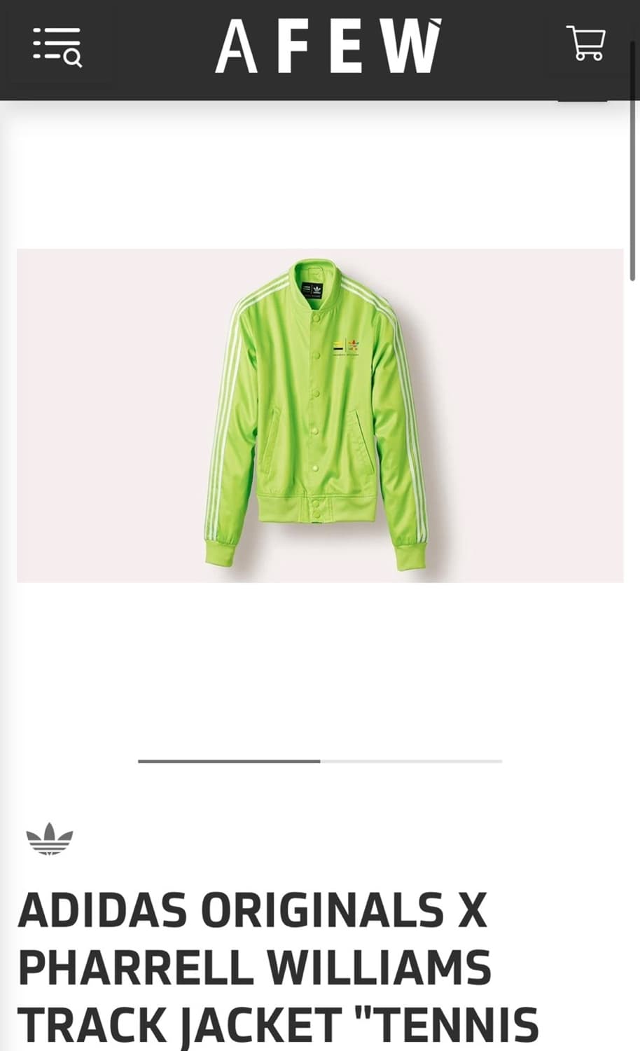 105) 아디다스x퍼럴윌리엄스 콜라보 자켓 상품이미지1