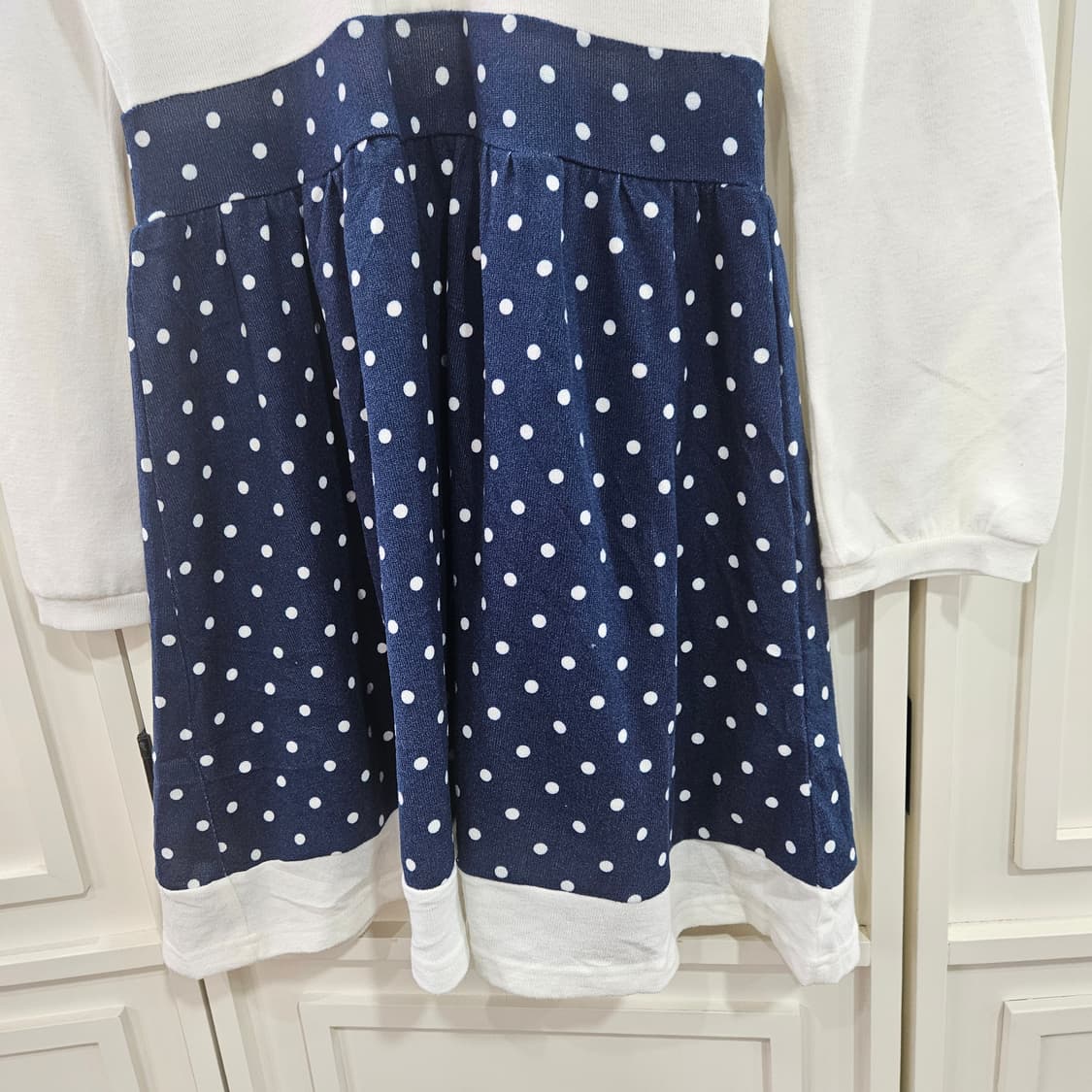 도트 긴팔 원피스 상품이미지4