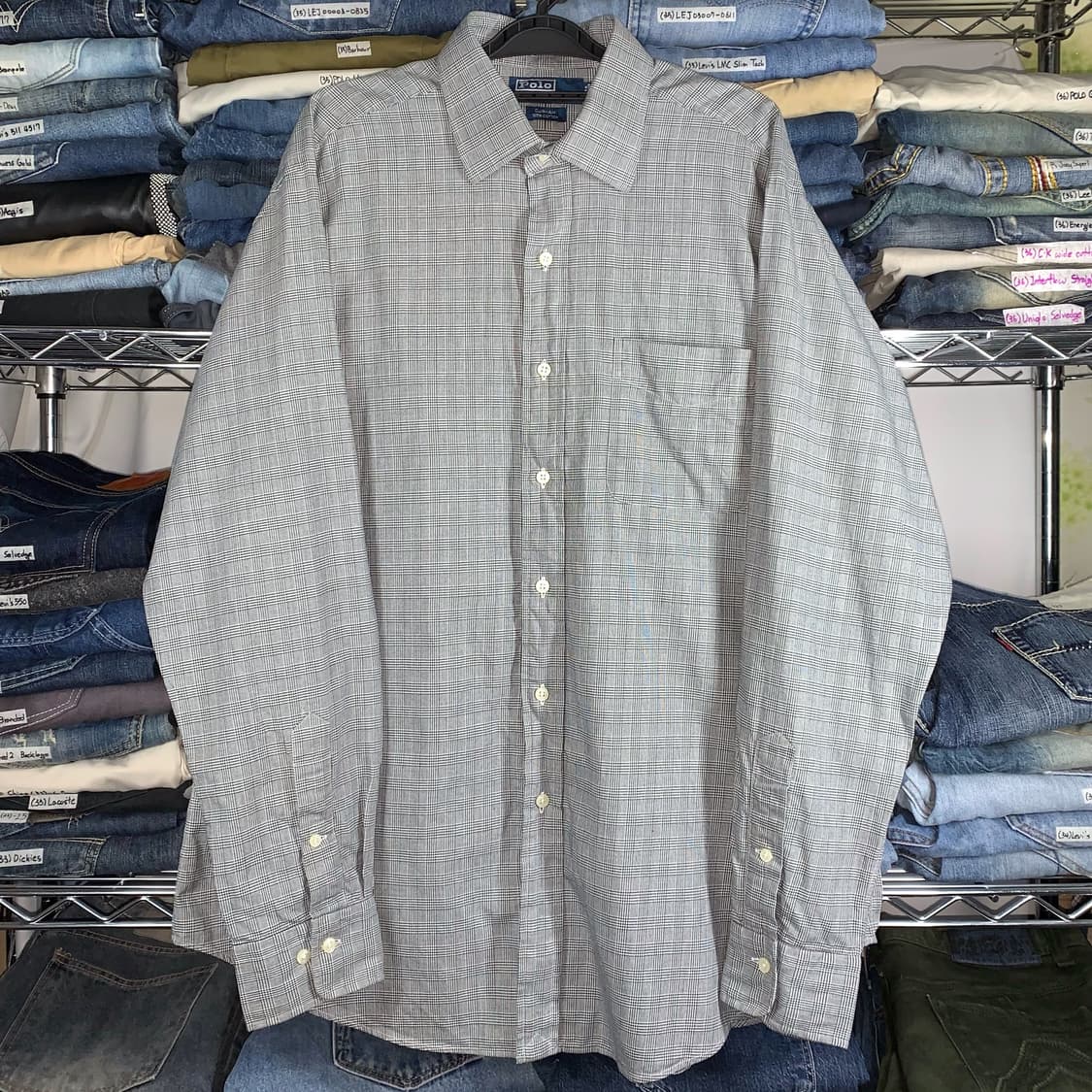 [L] 폴로 랄프로렌 글렌체크 코튼셔츠 커햄 상품이미지2
