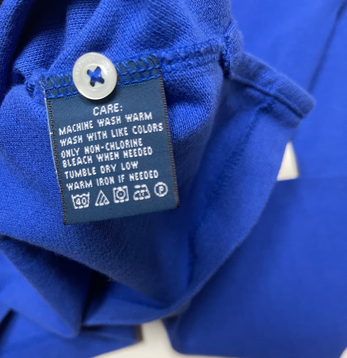 새상품)폴로 랄프로렌 롱슬리브 카라티 블루 상품이미지5