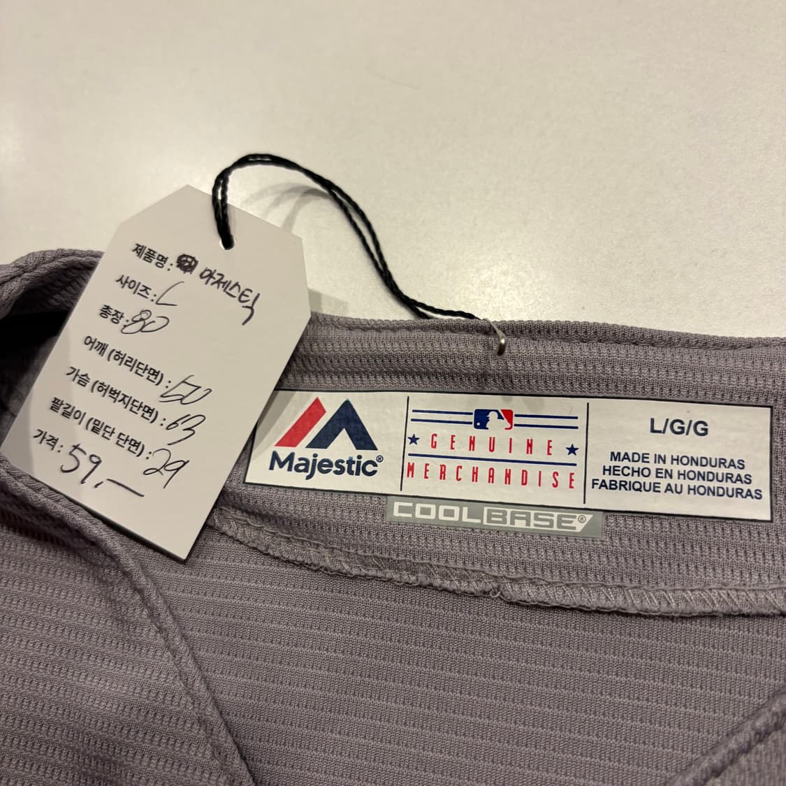 [L] 마제스틱 뉴욕 양키스 야구 유니폼 반팔 C936 상품이미지5