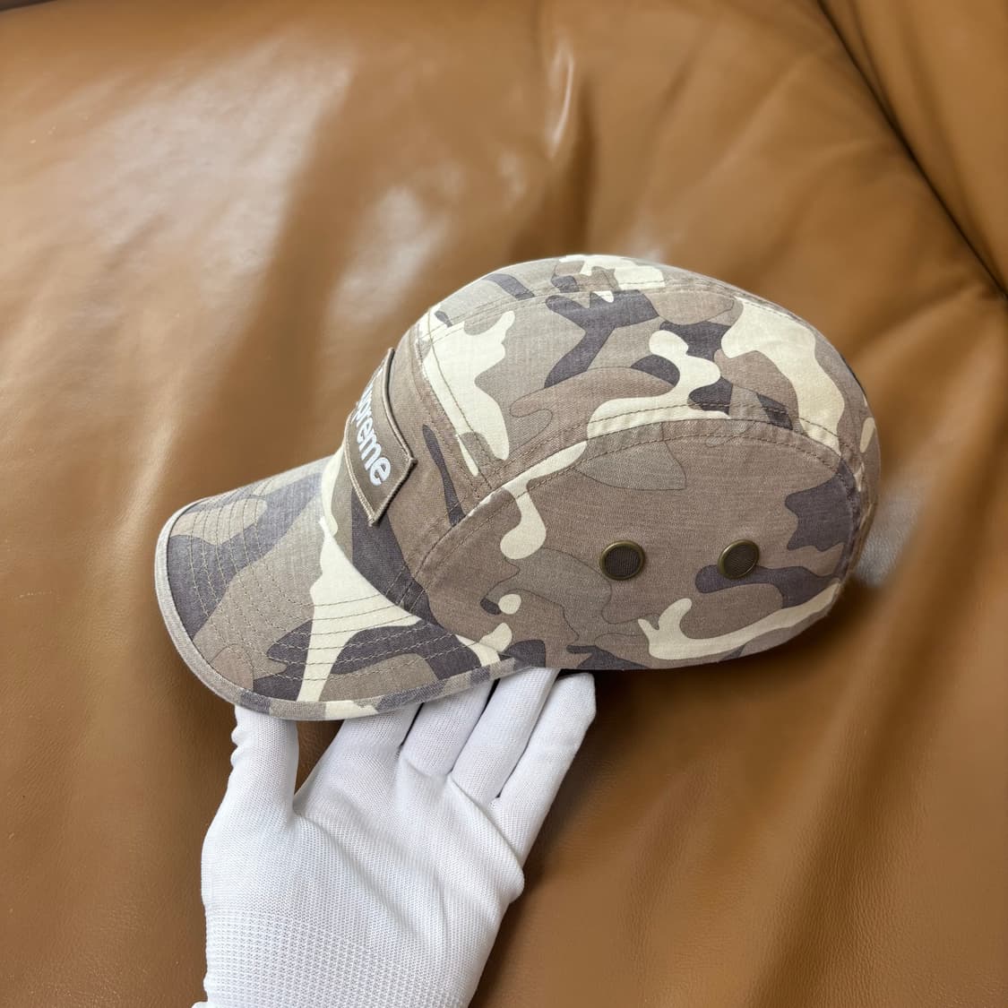 슈프림 캠프캡 모자 박스로고 23ss 밀리터리 카모 스톤 상품이미지5