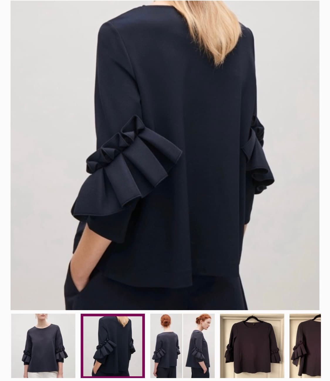 Cos 코스 러플 블라우스 상품이미지2