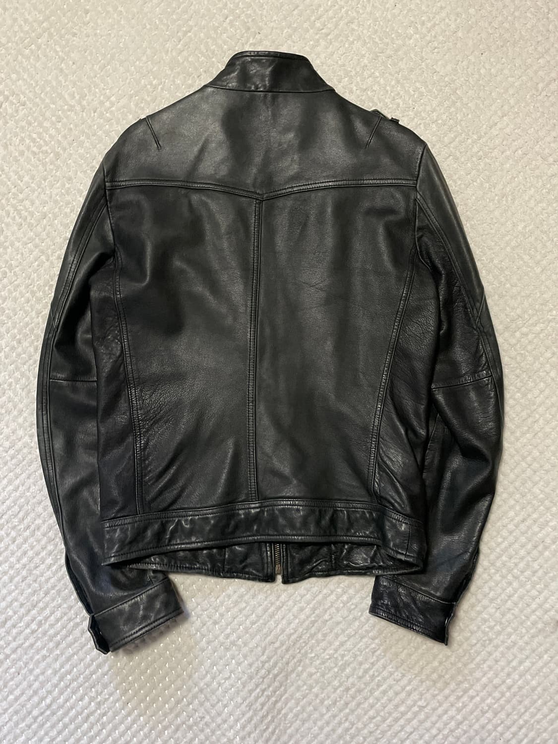 광희시장 웨스턴 무드 램스킨 양가죽 레더 자켓 브라운 상품이미지2