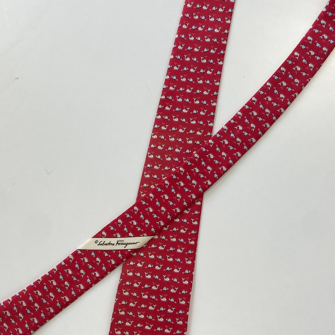 페레가모(Ferragamo) 명품 정품 넥타이 8.7cm 상품이미지4
