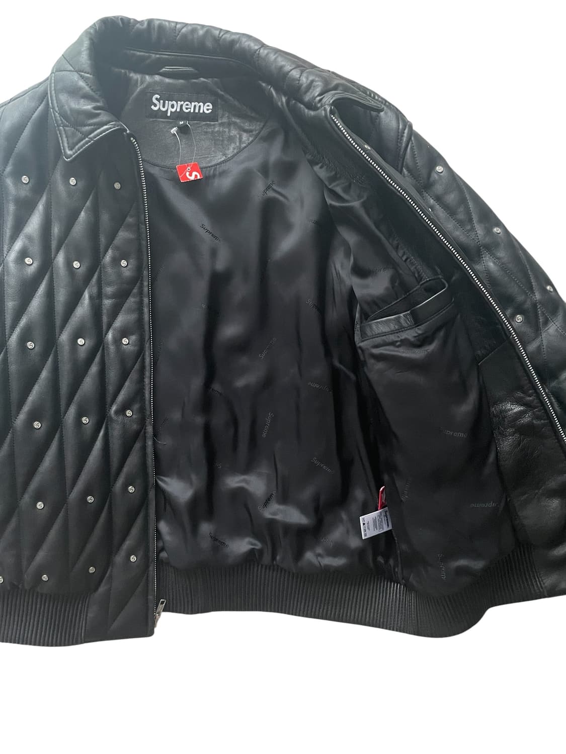 슈프림 18fw 퀄티드 스터드 레더 자켓 상품이미지8