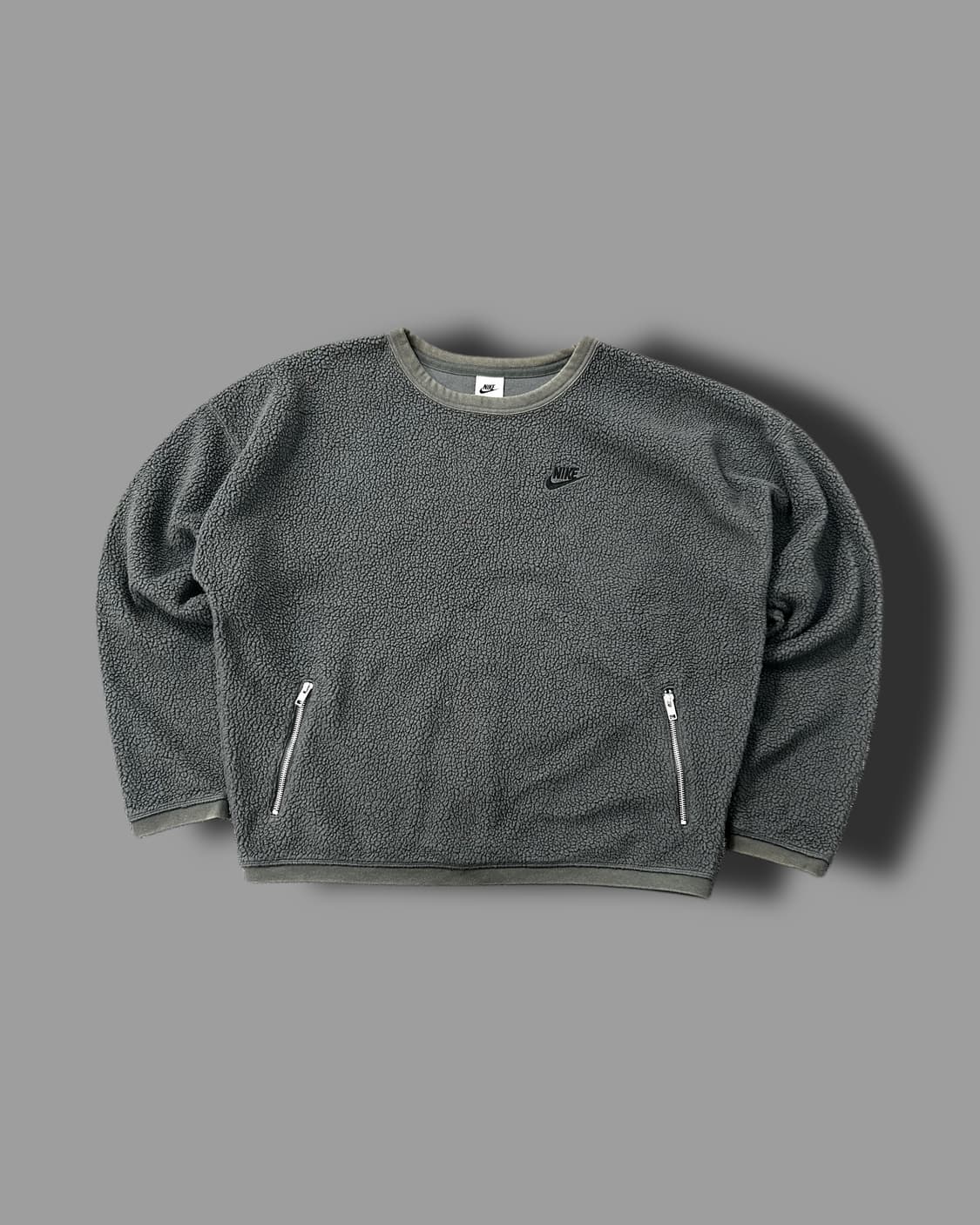 나이키 플리스 윈터라이즈드 그레이 맨투맨 L 상품이미지4