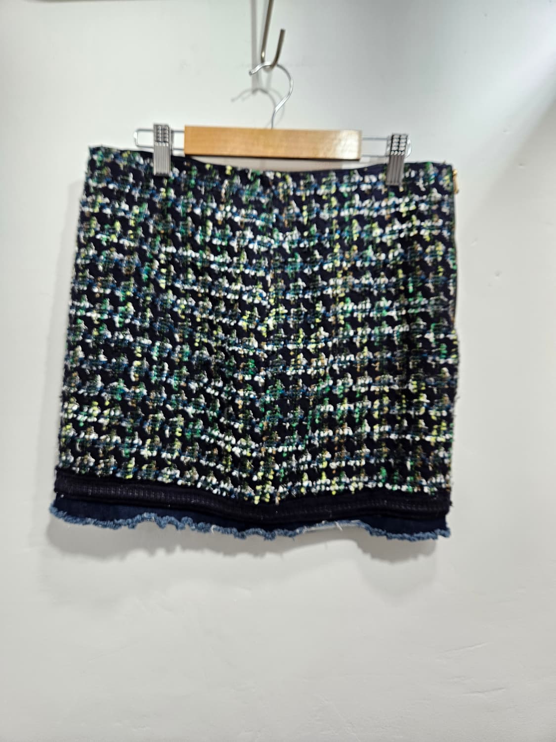 McGinn 트위드 미니스커트 밑단 데님 포인트 상품이미지7