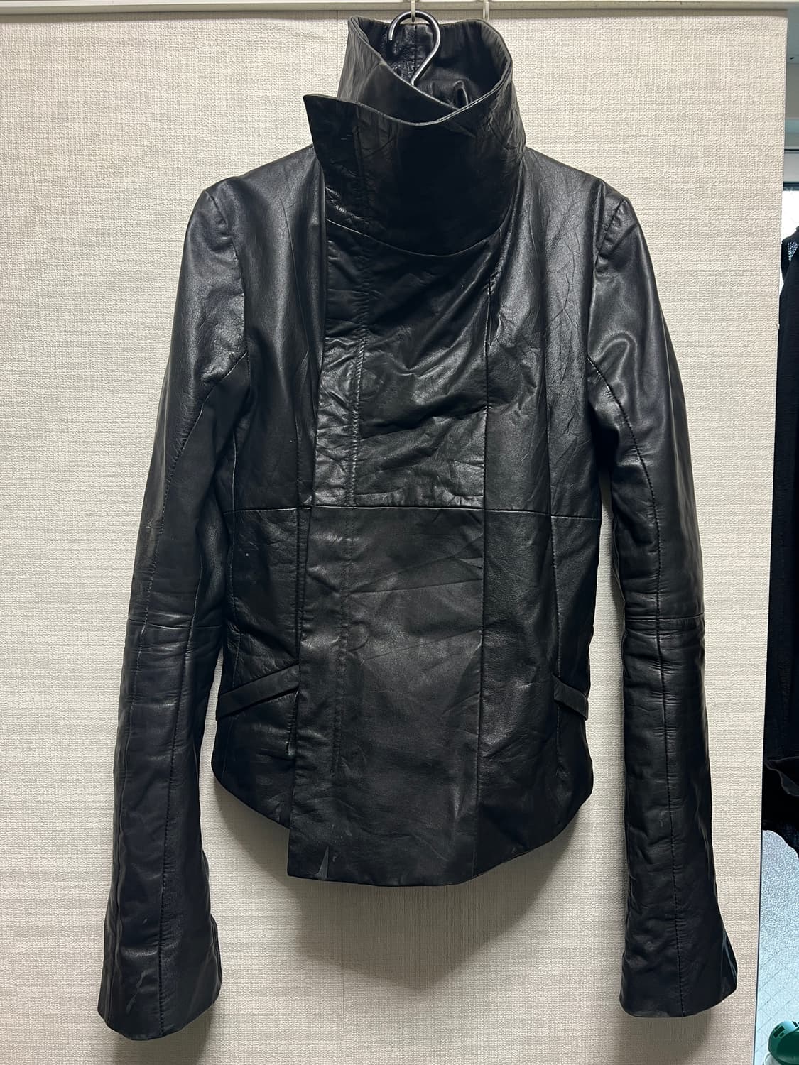 EKAM / 하이넥 램스킨 레더자켓 상품이미지3