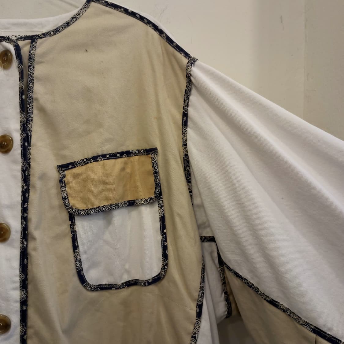 빈티지 패치워크 셔츠 자켓 상품이미지1