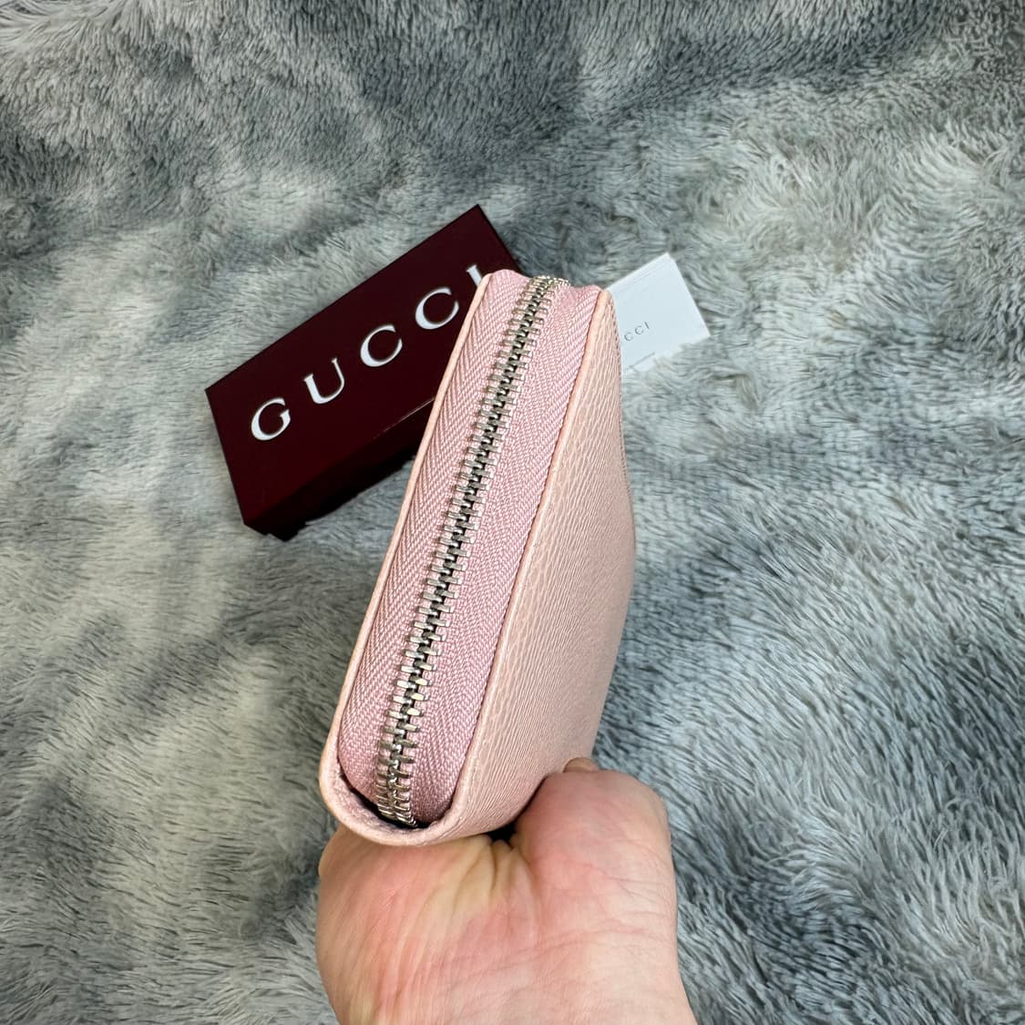 구찌 마몽 지퍼 장지갑 핑크 새상품 상품이미지5