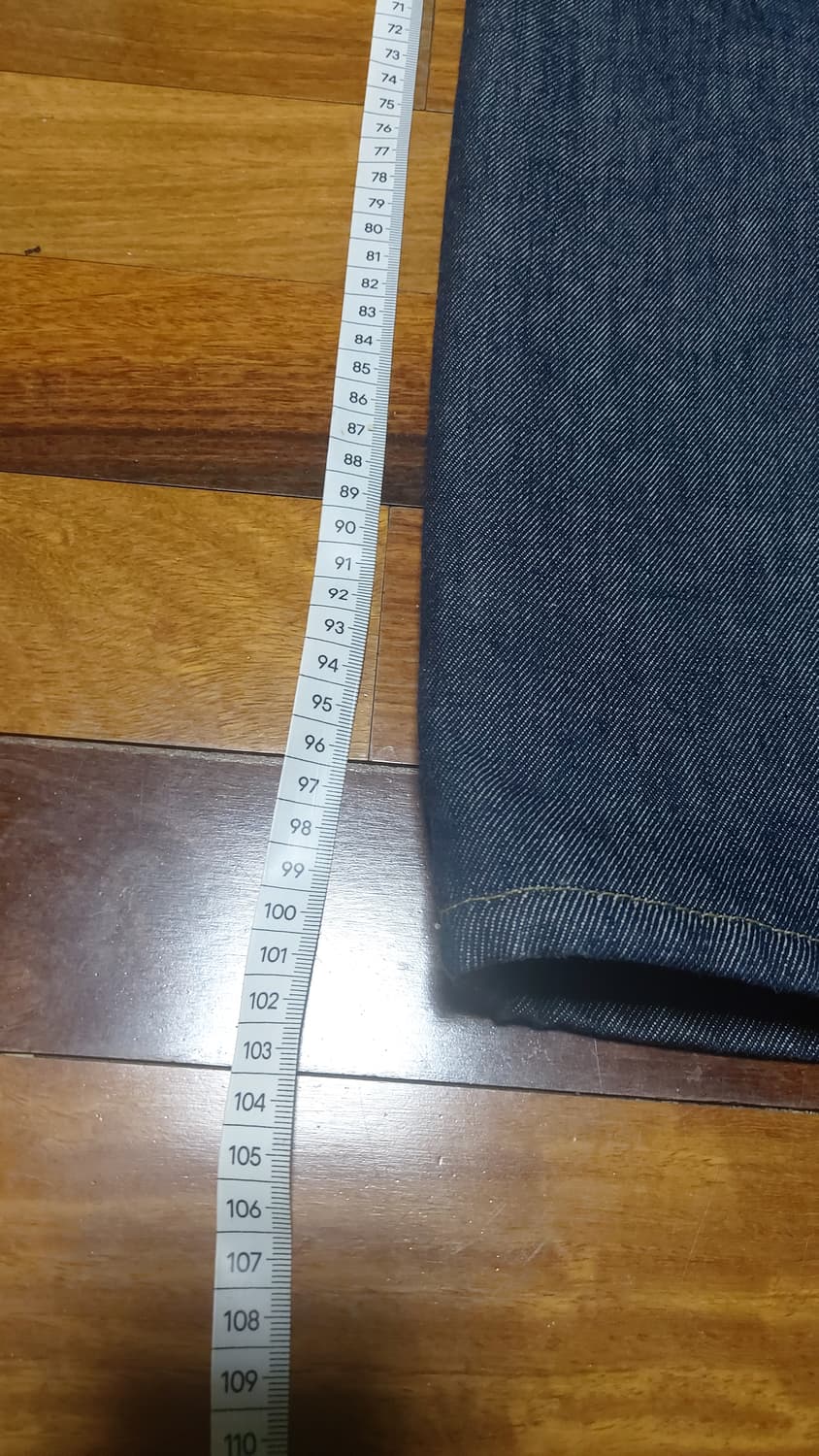 [2]인더로우 5pk 하드 트위스트 와이드 테이퍼드 데님 수선o 상품이미지2