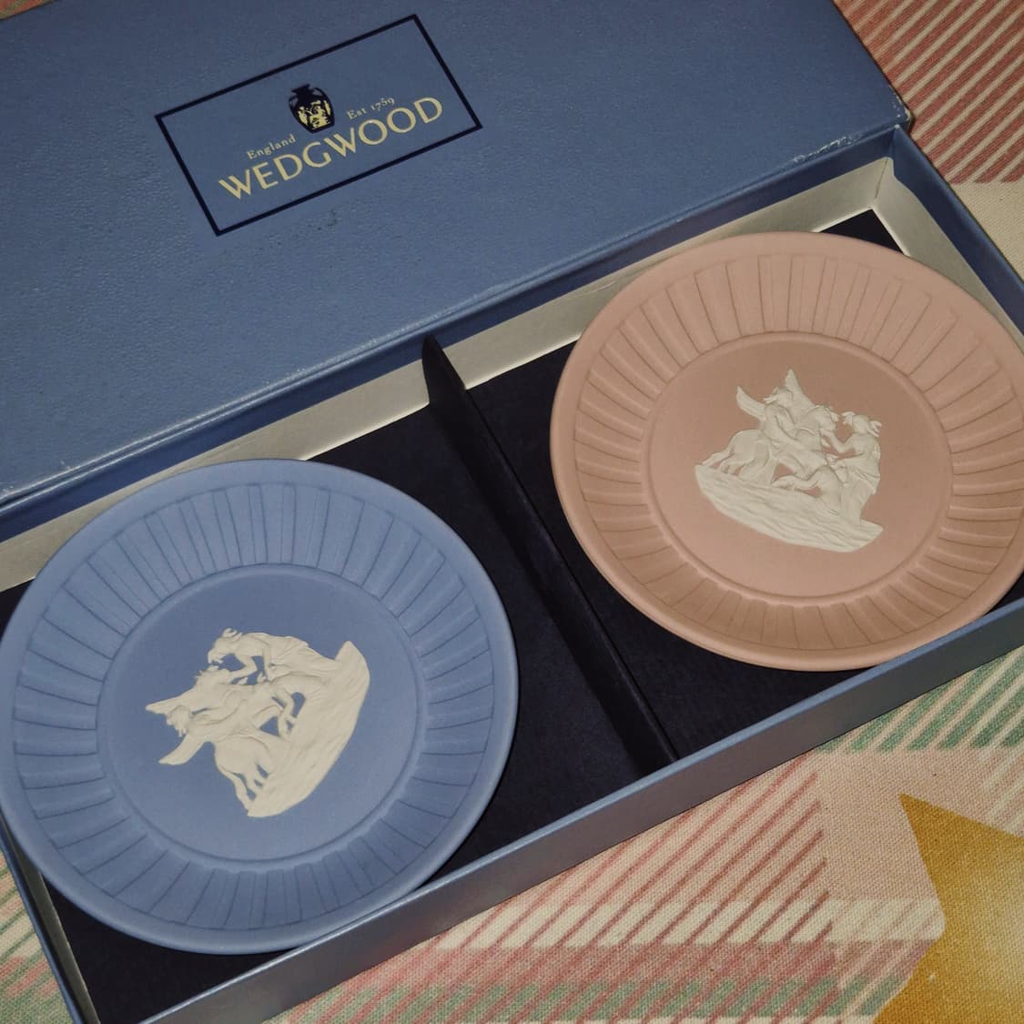 80s 영국 웨지우드 제스퍼 카메오 트윈 세트 상품이미지7