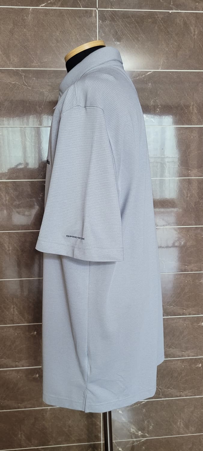 (남성2XL사이즈)컬럼비아 기능성 카라티(상태최상) 그레이 상품이미지6