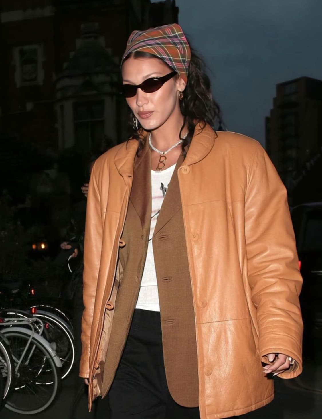 Crocodile 천연 양가죽 자켓 카멜 상품이미지2