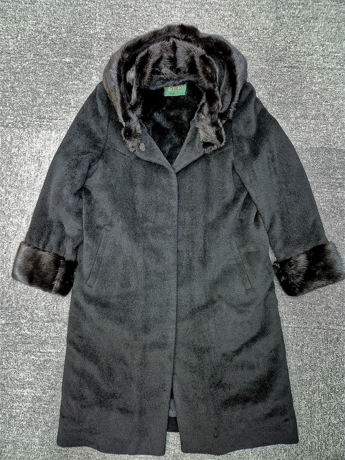 [66]<유로컬렉션>밍크 콤비 롱코트 상품이미지1