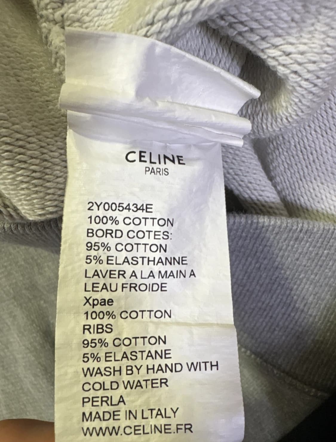 셀린느 파리스 맨투맨 그레이 S 상품이미지4