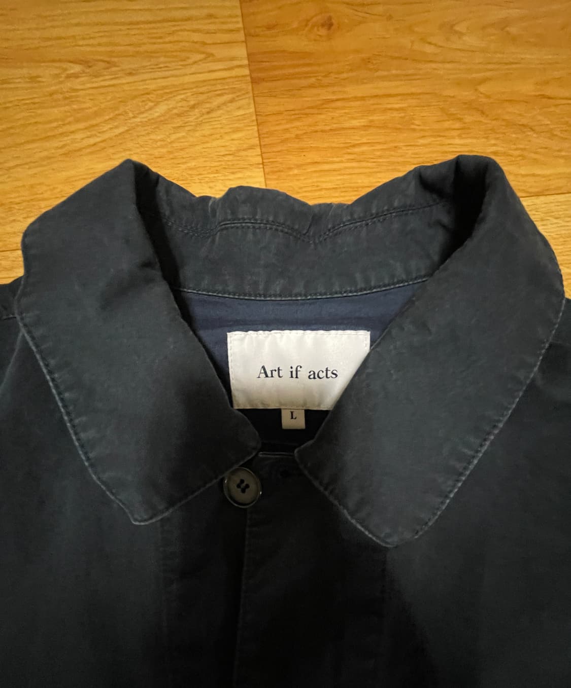 Art if acts 코튼 트러커 자켓 네이비 상품이미지2