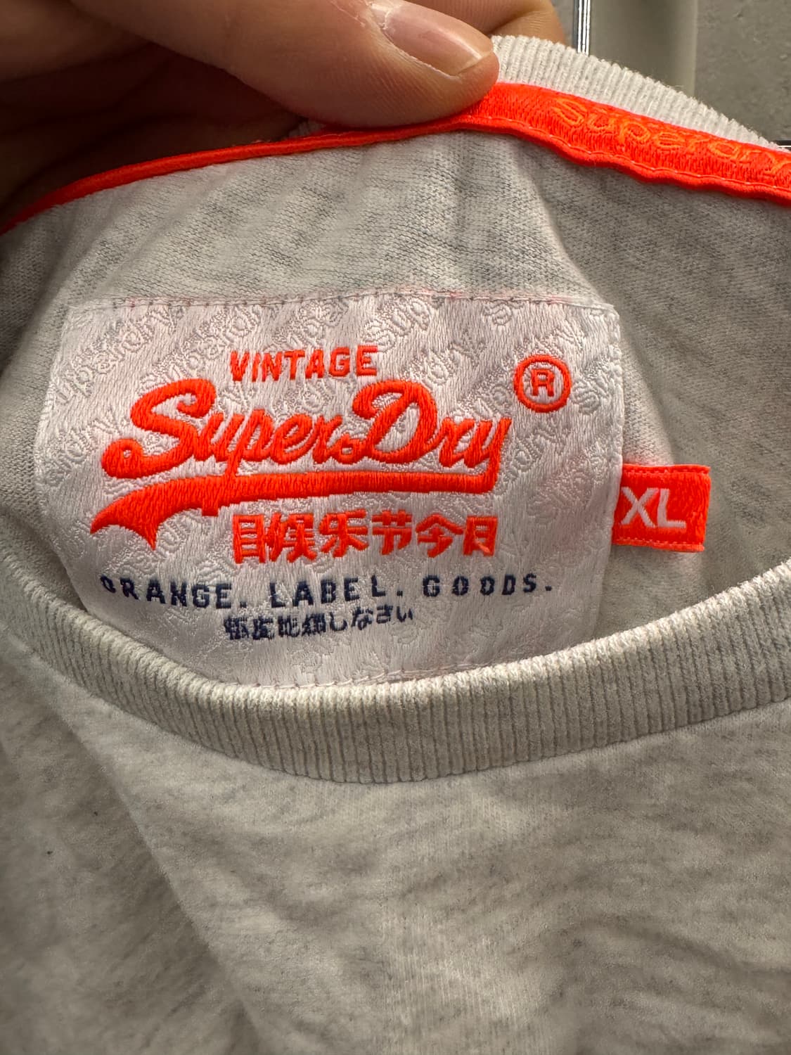 수퍼드라이 그레이 반팔 티셔츠 XL 상품이미지4